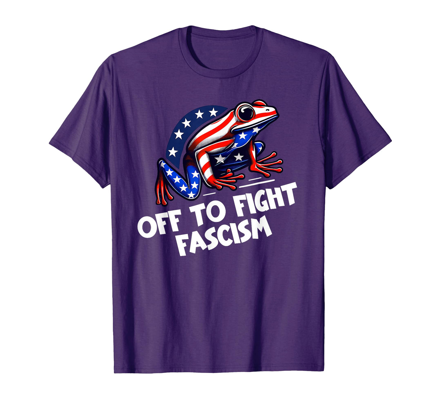 Anti Fascism Frogs Against Fascism Off to Fight Fascism Frog T-Shirt