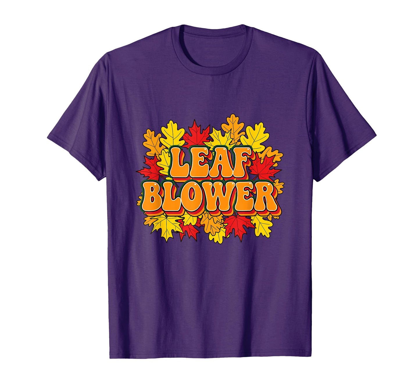 Funny Leaf Blower Costume Fall Halloween Gardening cleanup T-Shirt