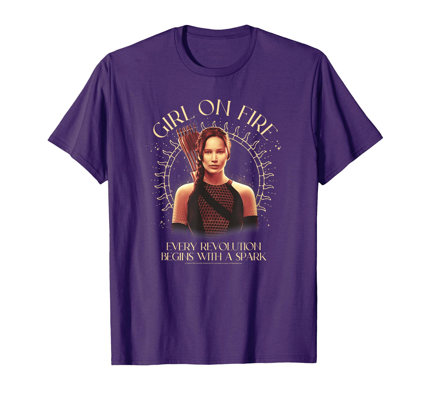 The Hunger Games Girl on Fire Celestial Tarot Movie T-Shirt