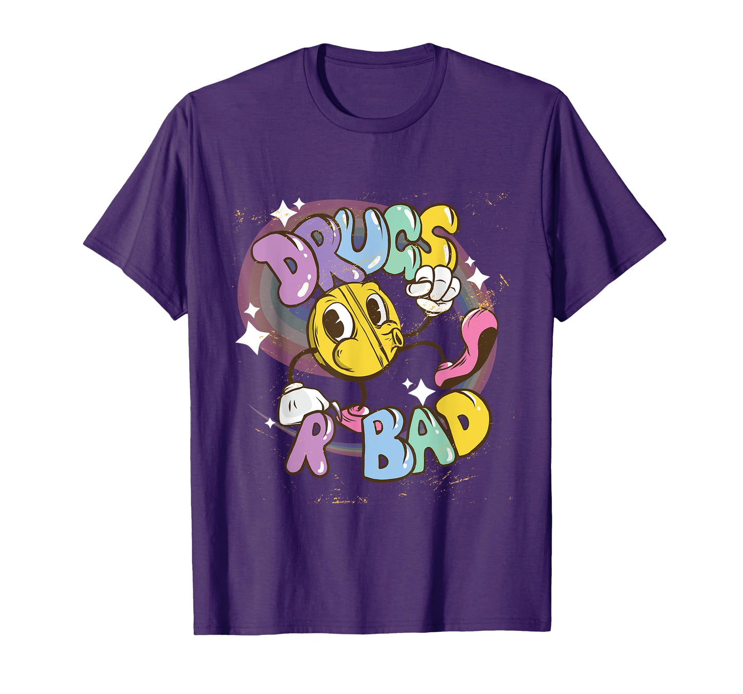 Drugs Are Bad Funny Gag Gift Parody Design T-Shirt