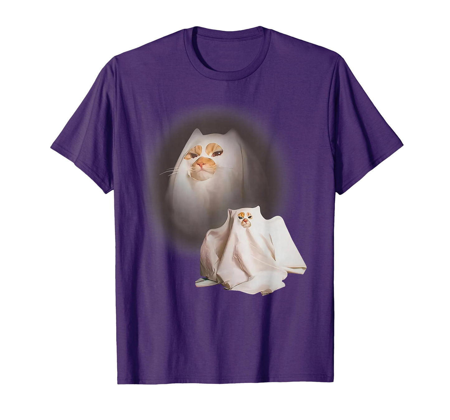 Ghost cat Ghost Kitten Funny cat Meme Halloween T-Shirt