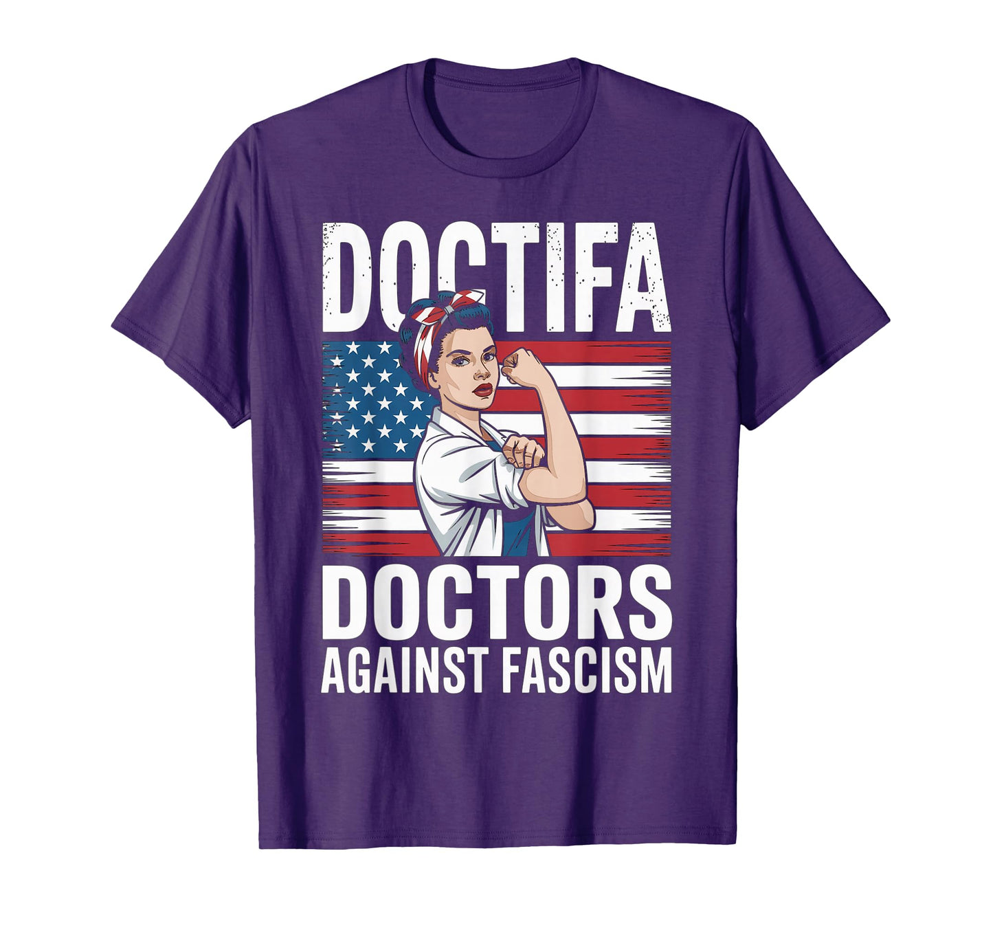 Doctifa Women Doctors Against Fascism Resist No King Protest T-Shirt