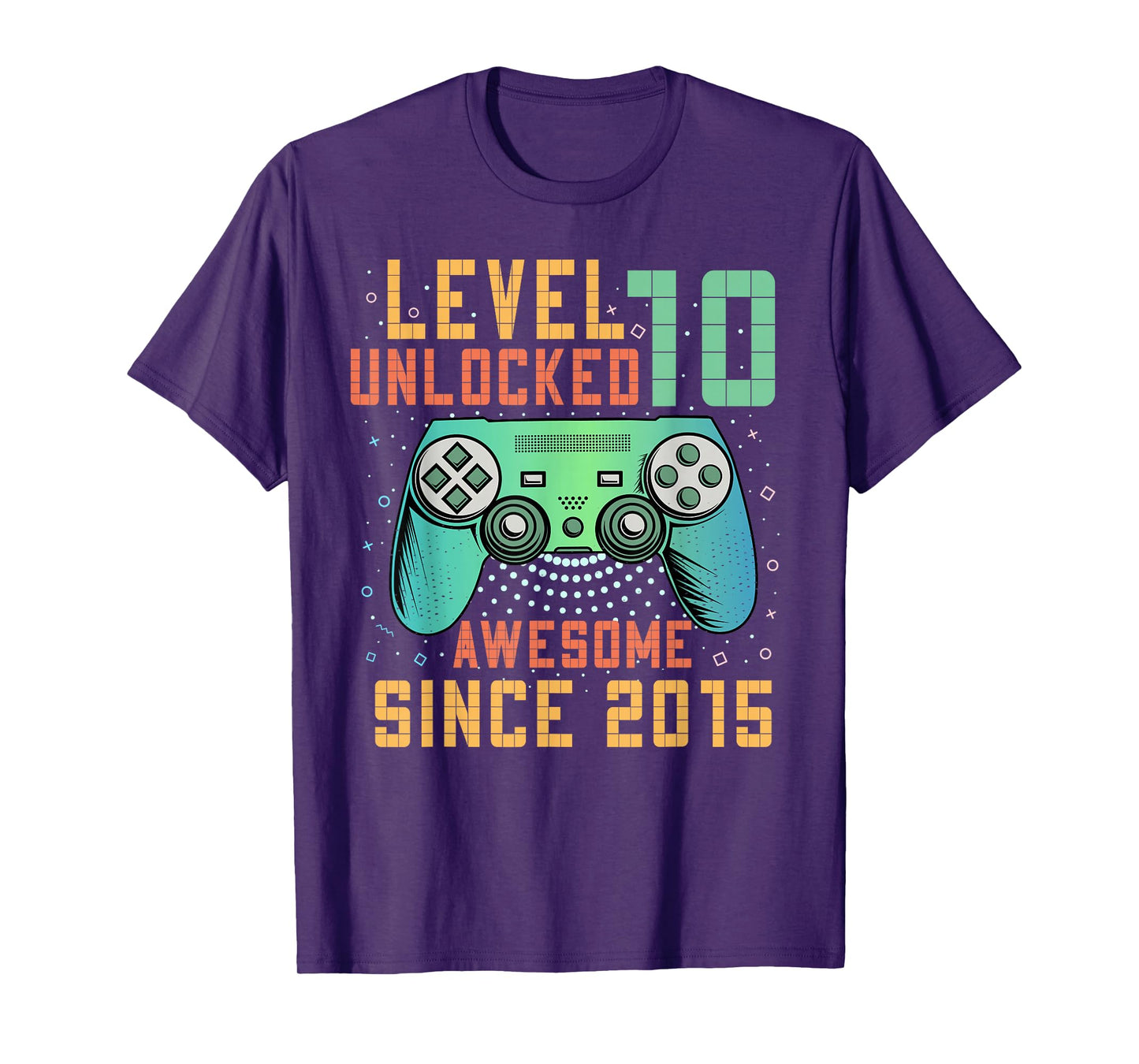 Level 10 Unlocked 10th Birthday 10 Year Old Boy Gifts Gaming T-Shirt