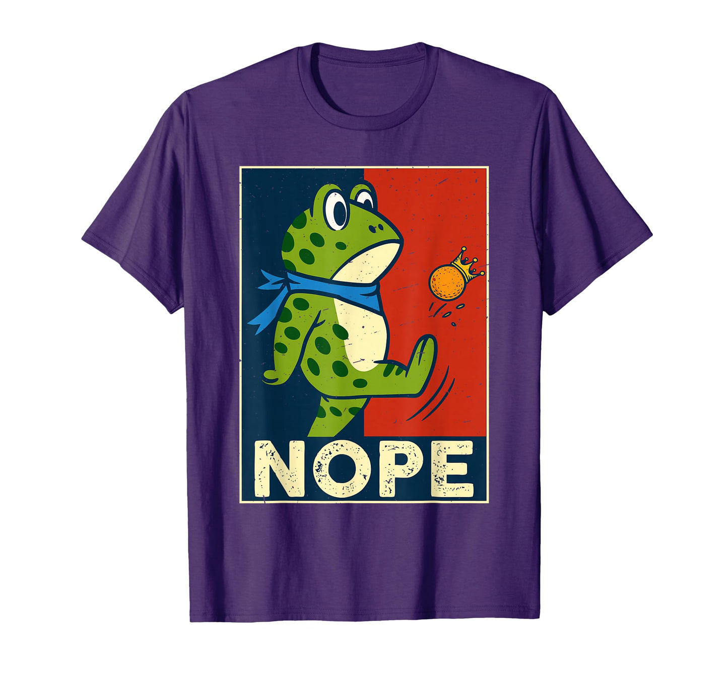 Funny Frog No Kings Since 1776 Funny America Design T-Shirt