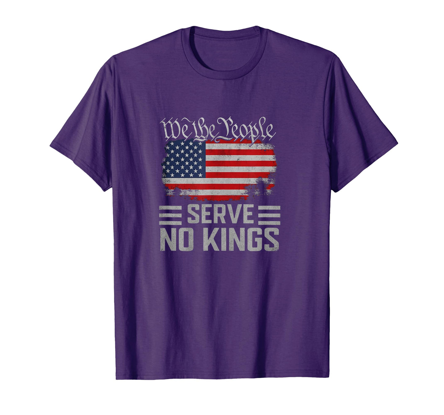 No Kings Day Vintage Patriotic Freedom 2025 T-Shirt