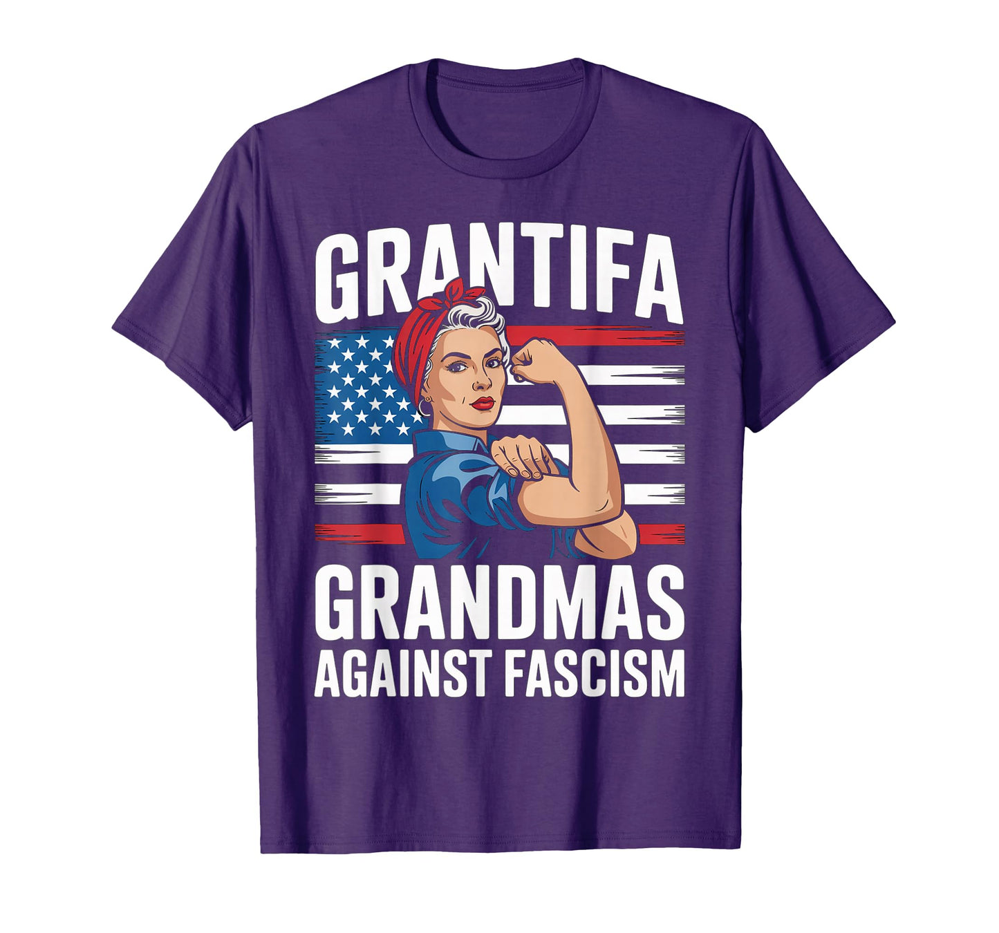 Grantifa Grandmas Against Fascism Flag Resist No Kings 50501 T-Shirt