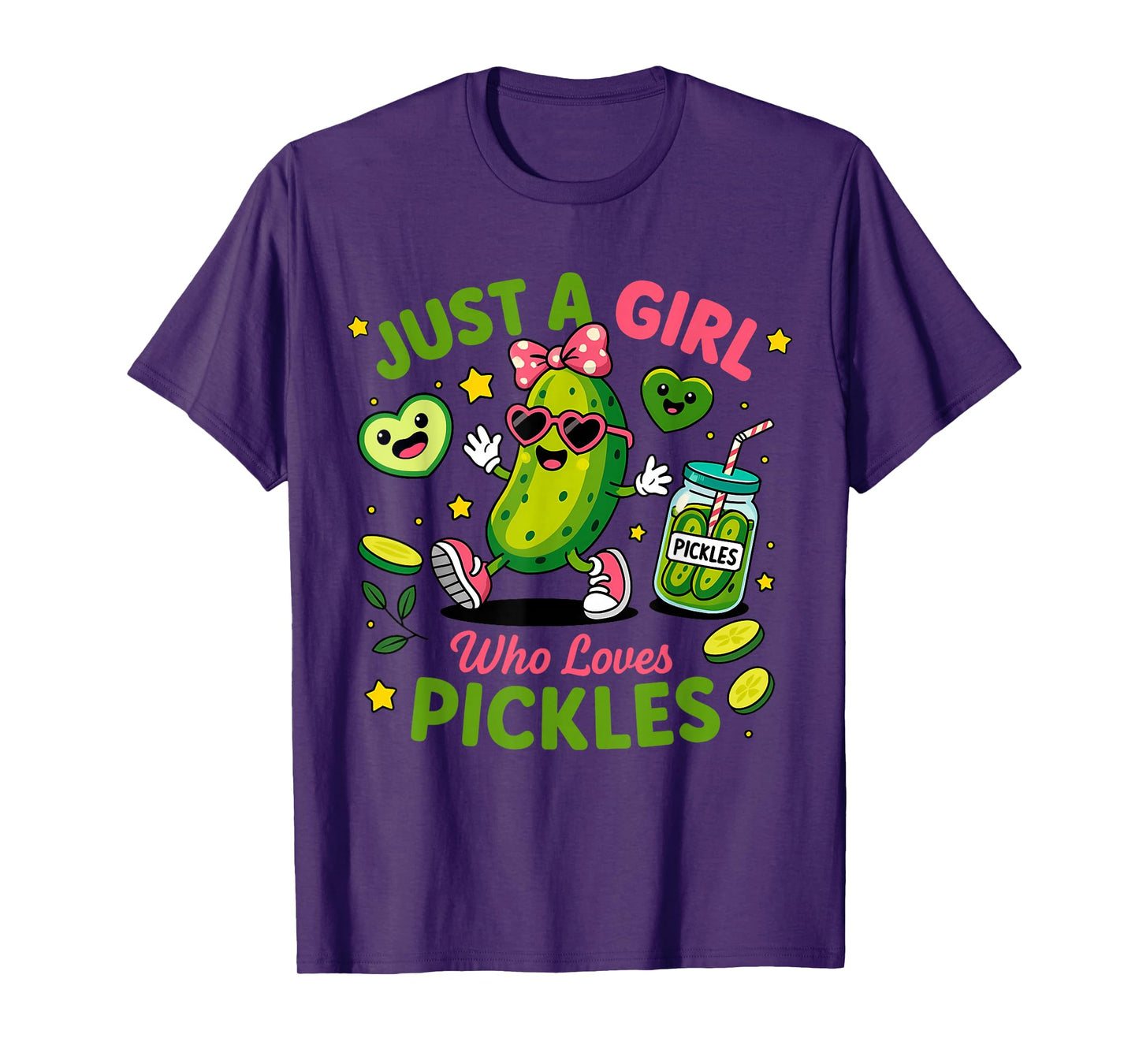 Just A Girl Who Loves Pickles Funny Toddler Pickle Costume T-Shirt