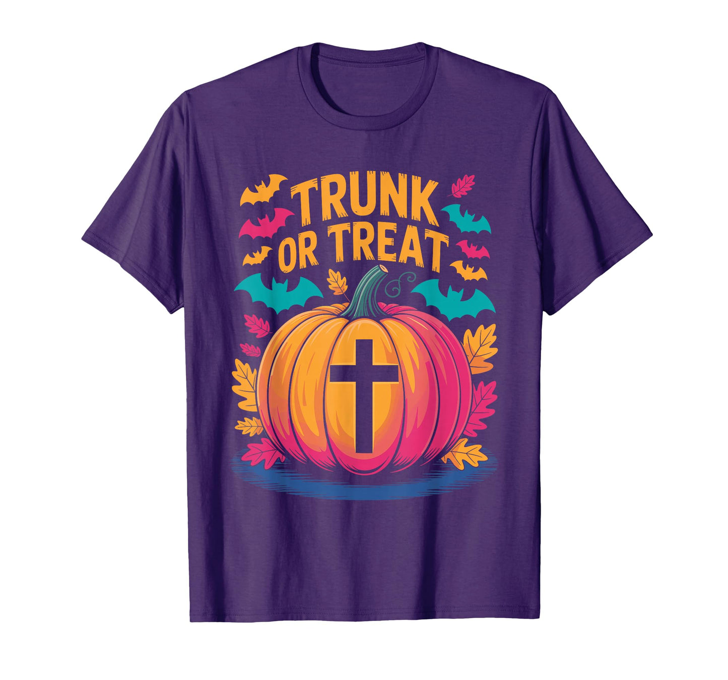 Trunk Or Treat Halloween Costume Christian Pumpkin Church T-Shirt