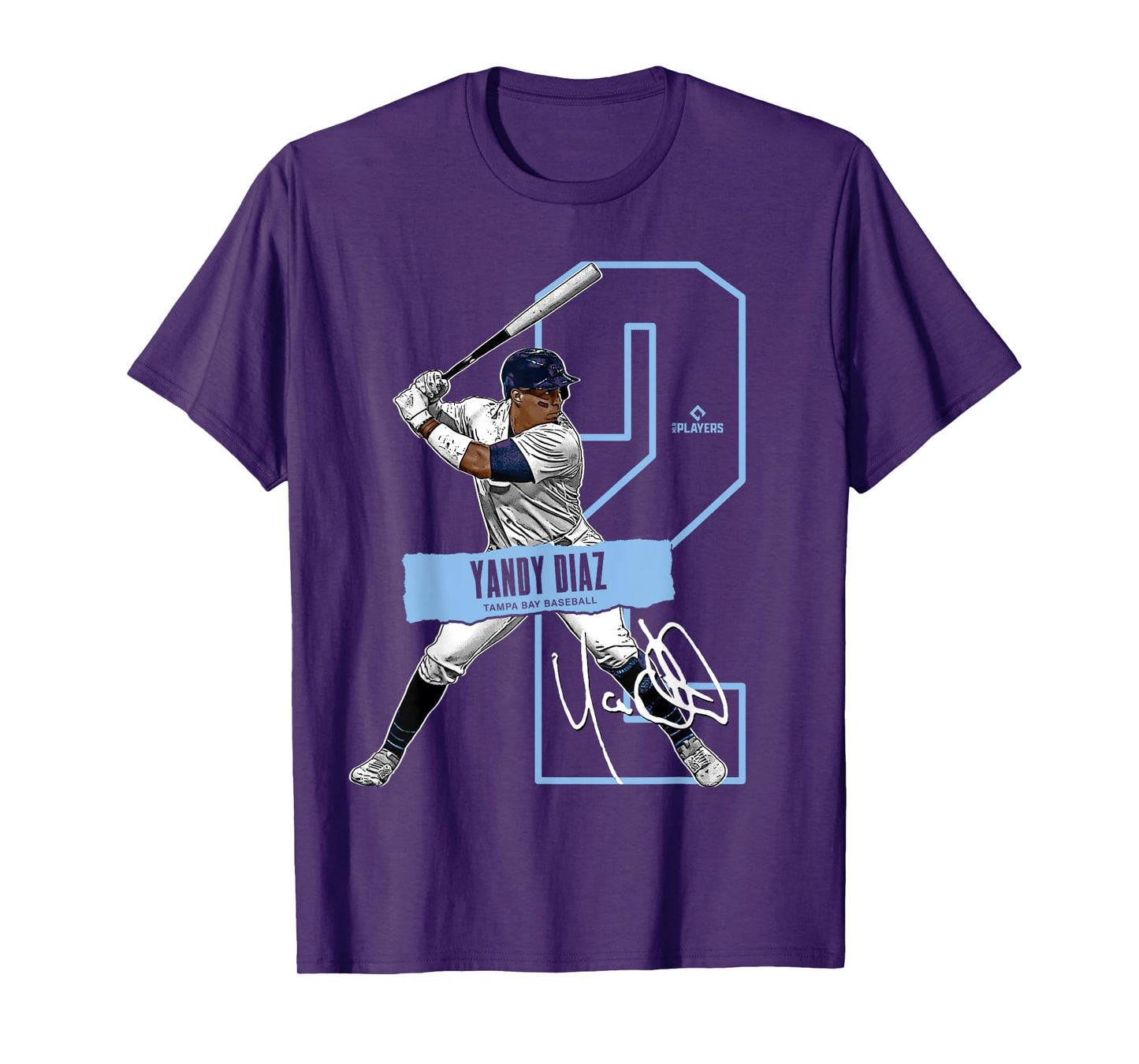 Yandy Díaz | Tampa Bay Baseball Players | MLBYAN302N T-Shirt