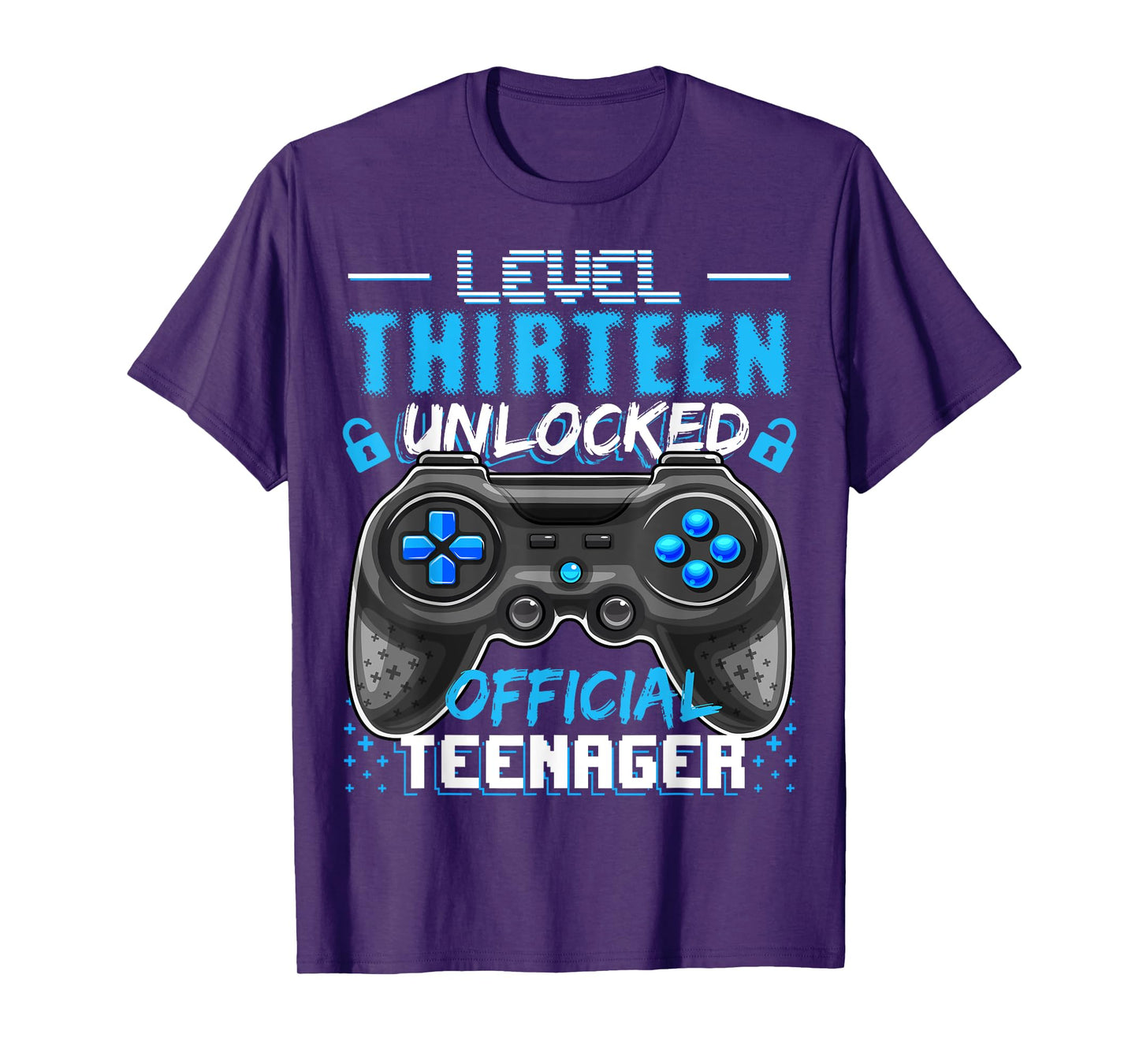 Level 13 Unlocked Official Teenager Video Game 13th Birthday T-Shirt