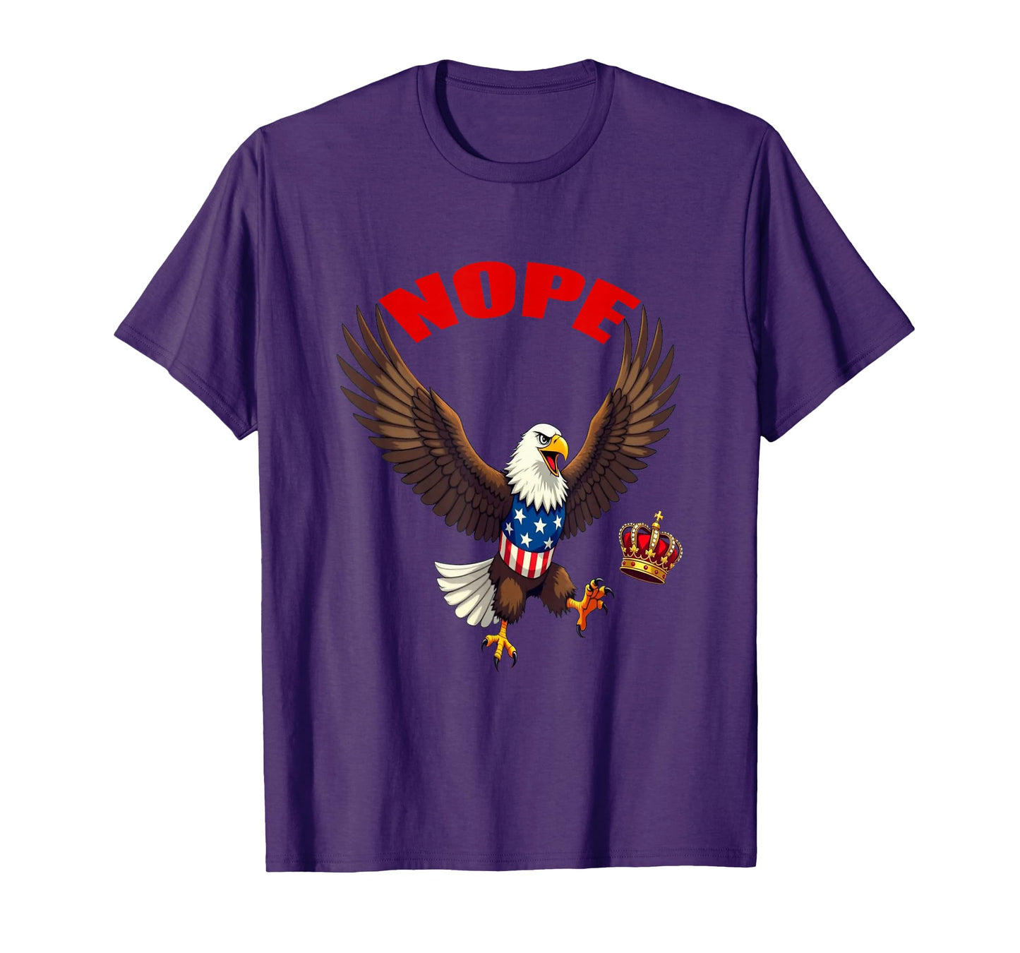 Funny No Kings in America Eagle T-Shirt