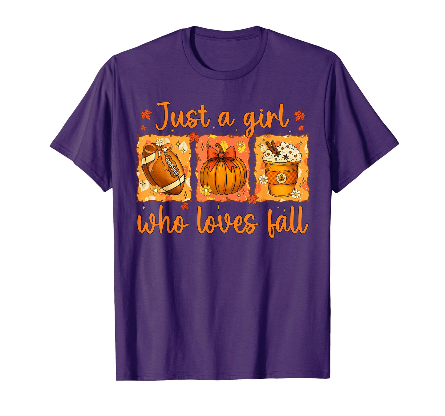 Just A Girl Who Loves Fall Pumpkin Cozy Autumn Men T-Shirt