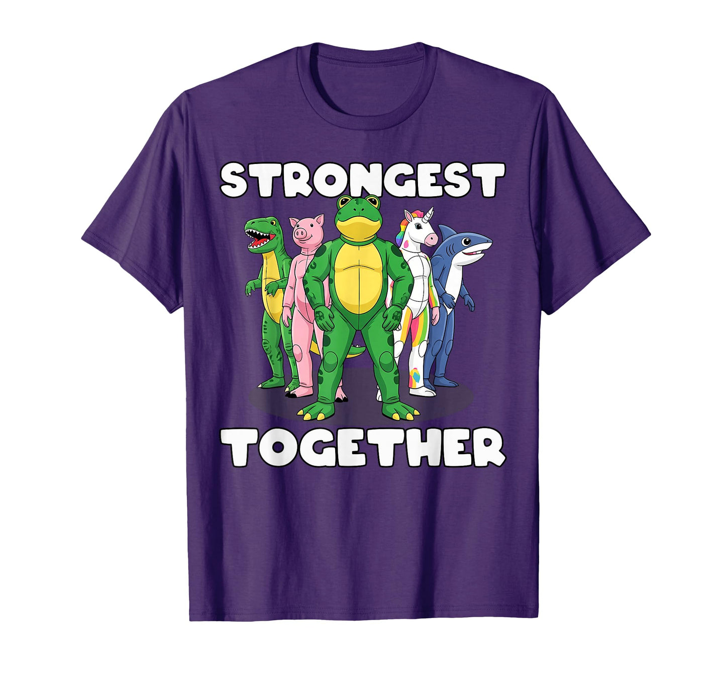No Kings in America Portland Frog Costume Activists Group T-Shirt