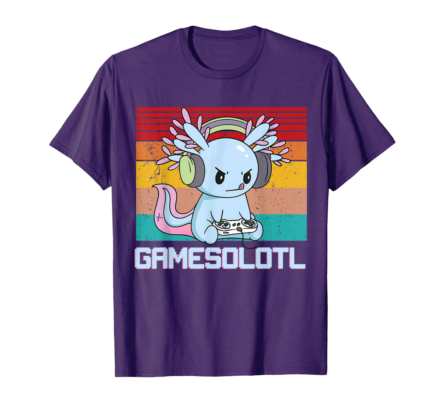 Gamesolotl Axolotl Video Gamer Kawaii Anime Gifts Boys Teens T-Shirt
