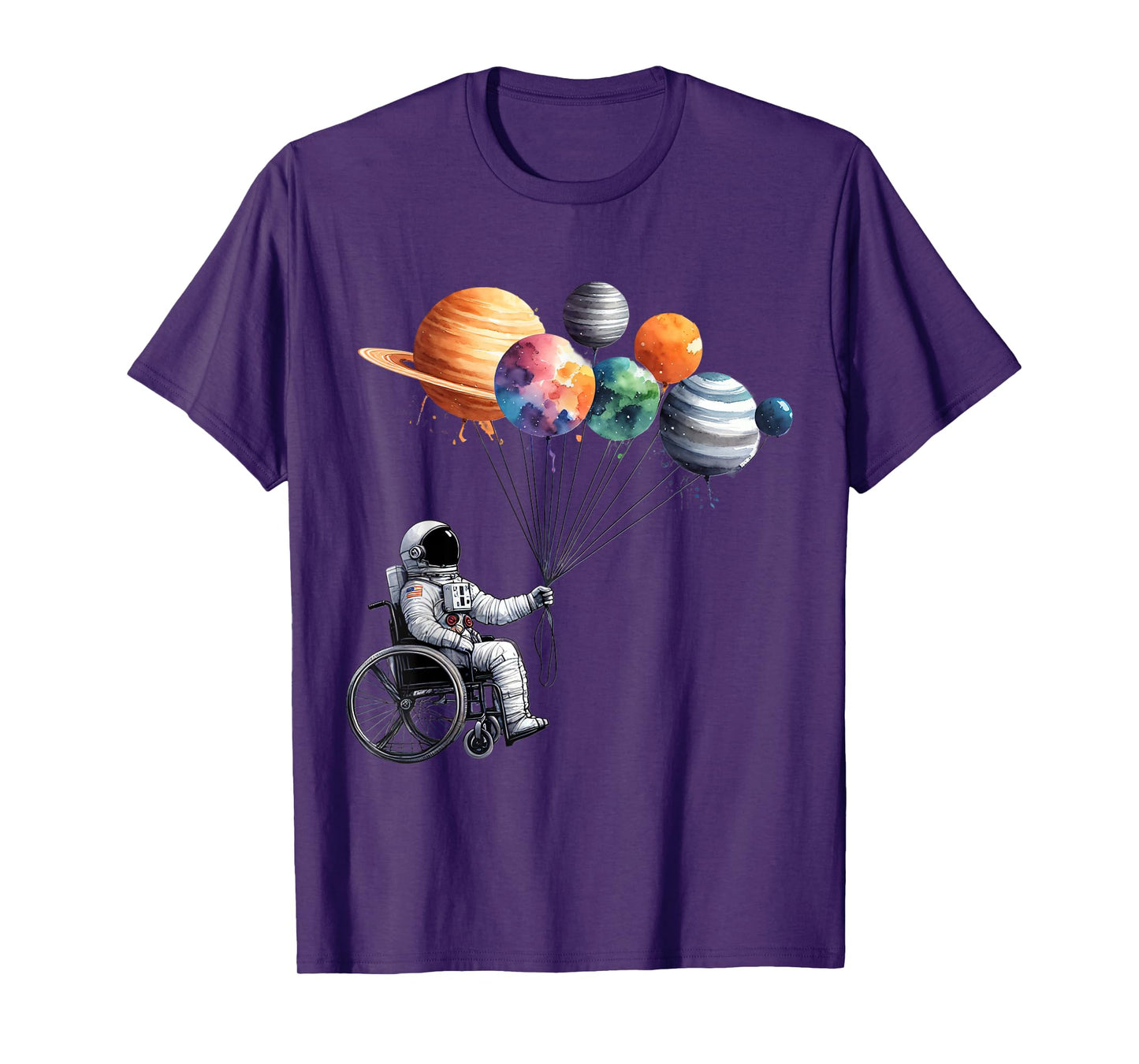 Wheelchair Astronaut Motivtion Kids with Wheelchair T-Shirt