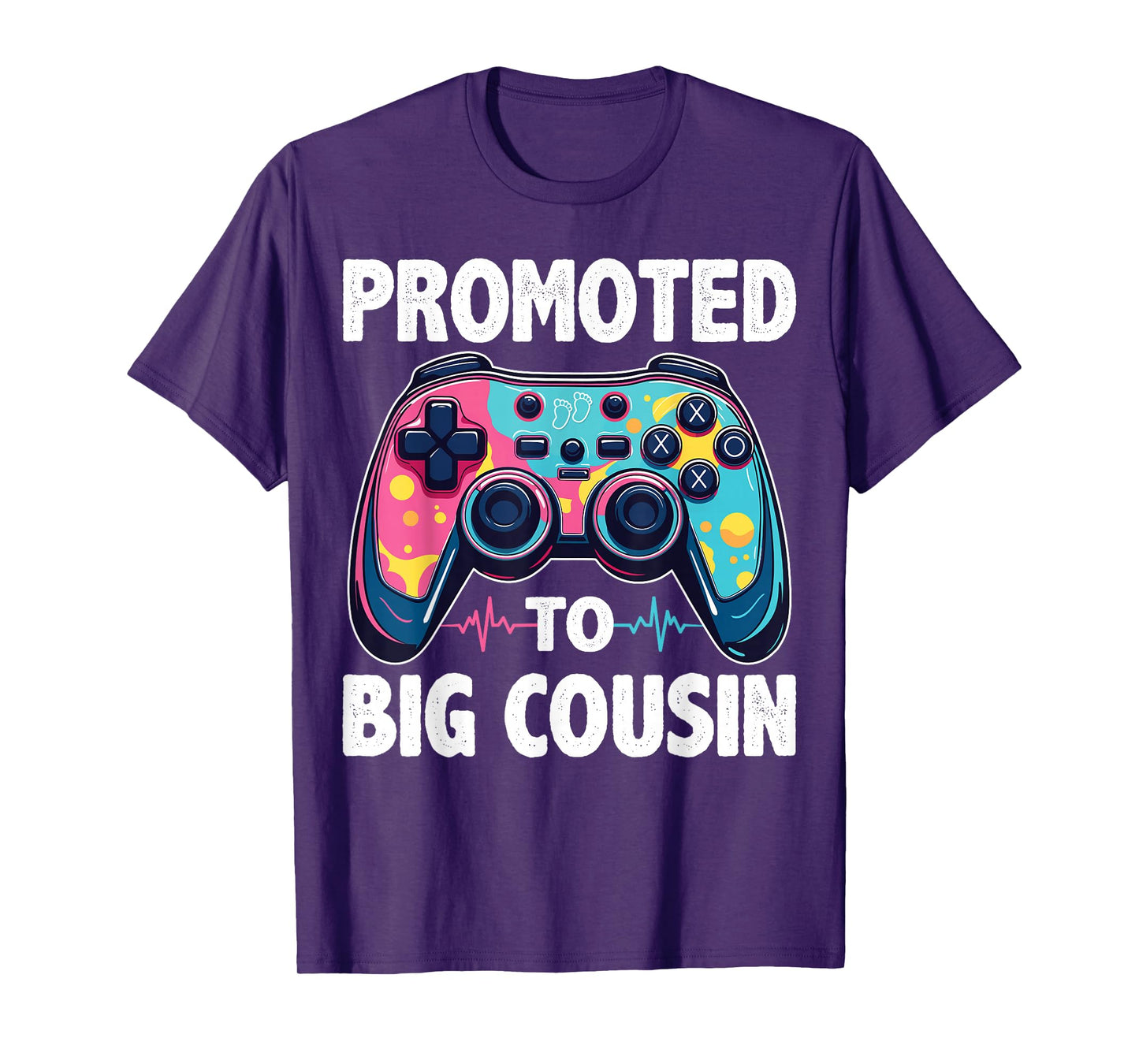 Video Gamer Gender Reveal Party Promoted To Big Cousin T-Shirt
