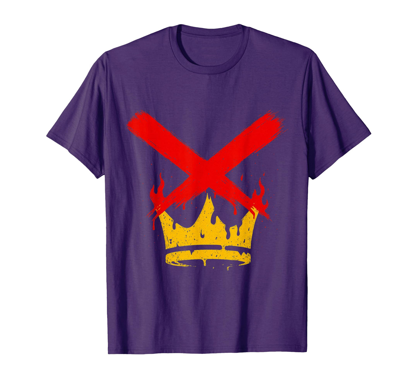 No Kings Graphic Art Modern Crown X Retro T-Shirt