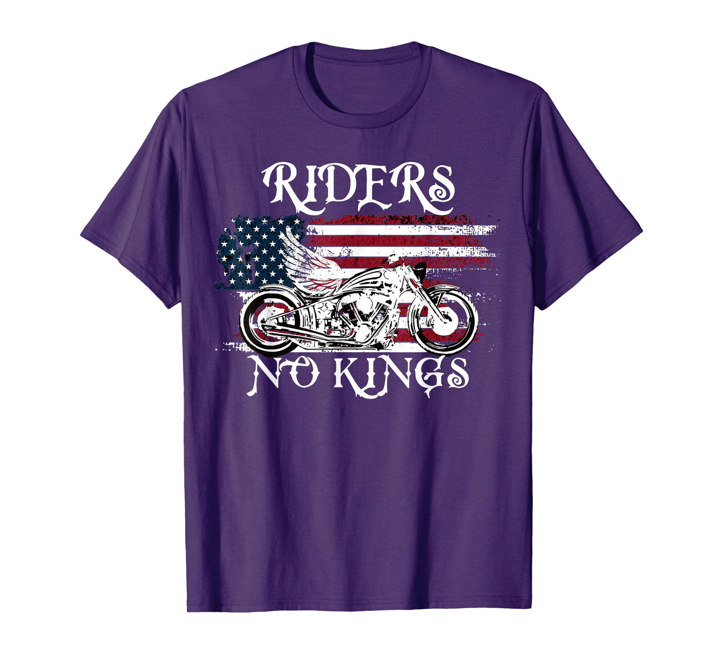 No King Freedom Riders Independence Spirit Biker Rebellion T-Shirt