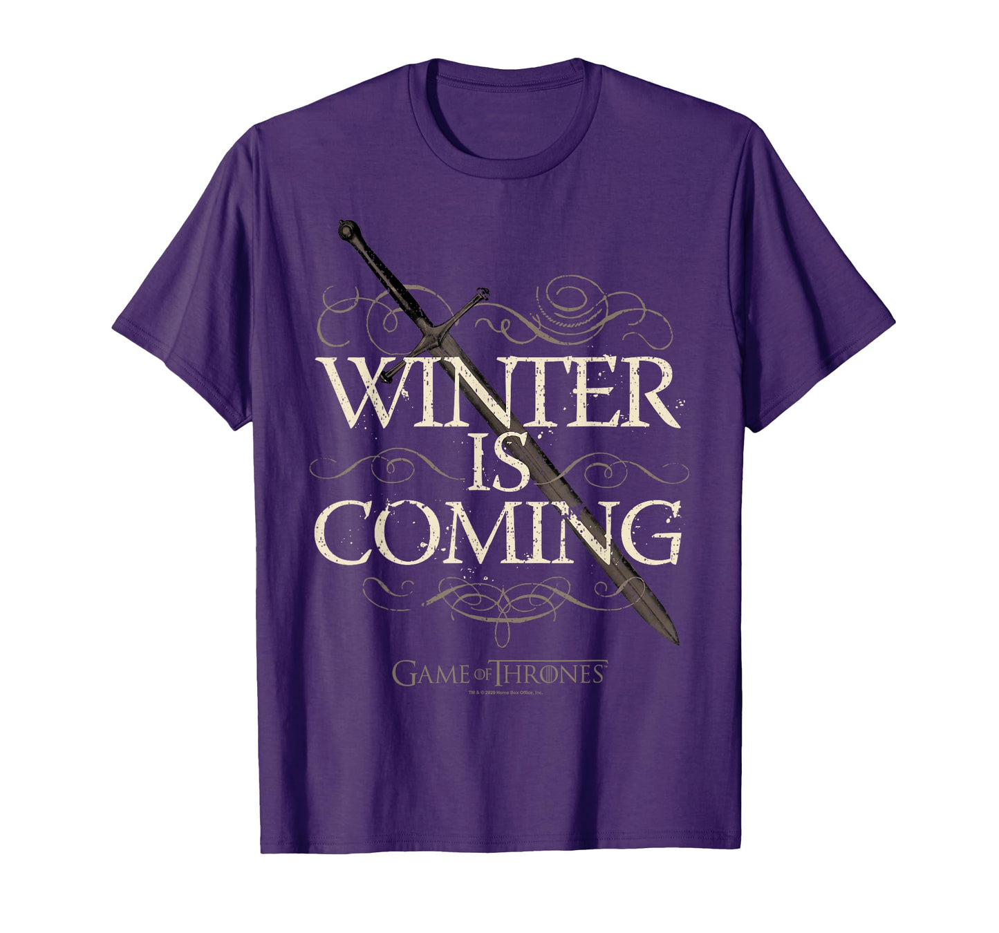 Game Of Thrones Winter Is Coming Text T-Shirt