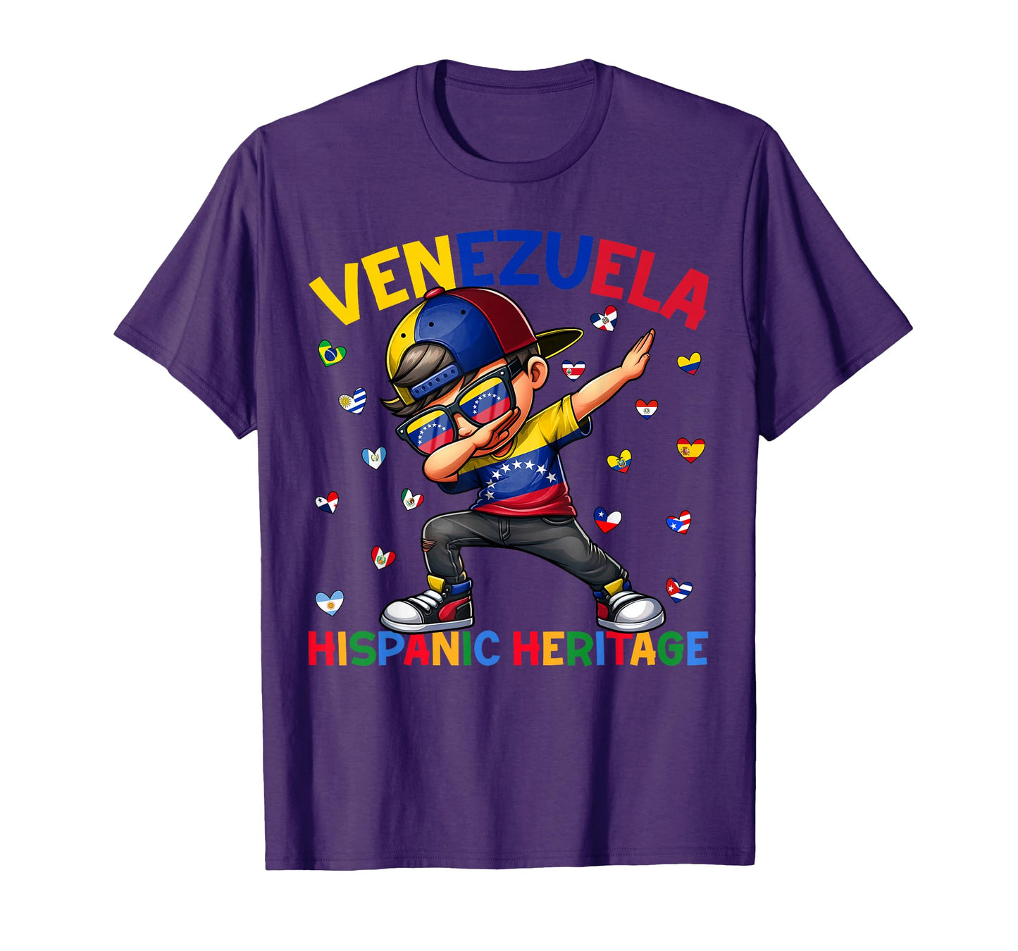 Hispanic Heritage Month Venezuela Flag Shirts Venezuelan Boy T-Shirt