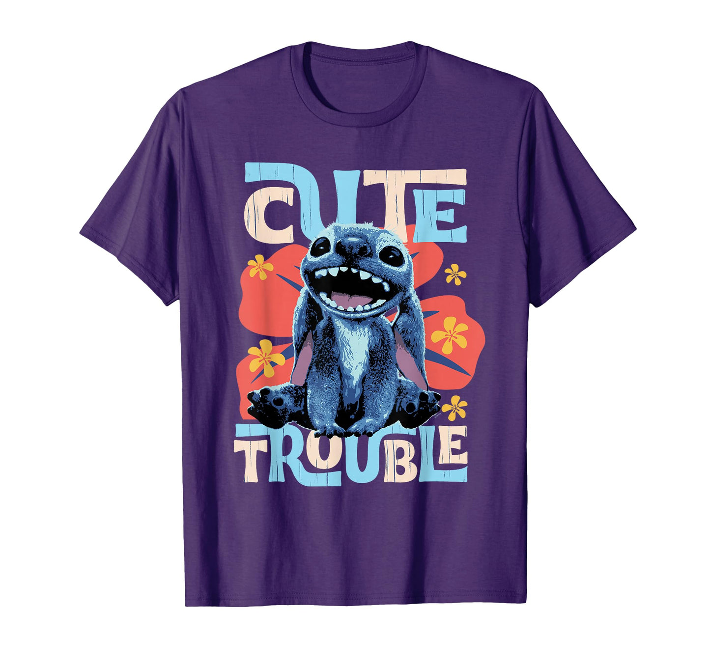 Disney Lilo & Stitch Live-Action Movie "Cute Trouble" Stitch T-Shirt