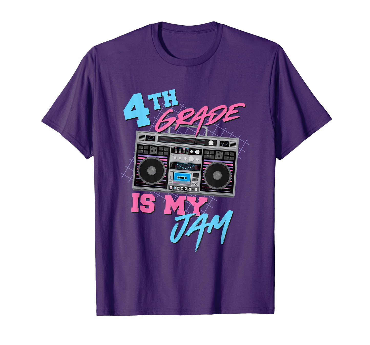 4th Grade Is My Jam - Vintage 80s Boombox Teacher Student T-Shirt