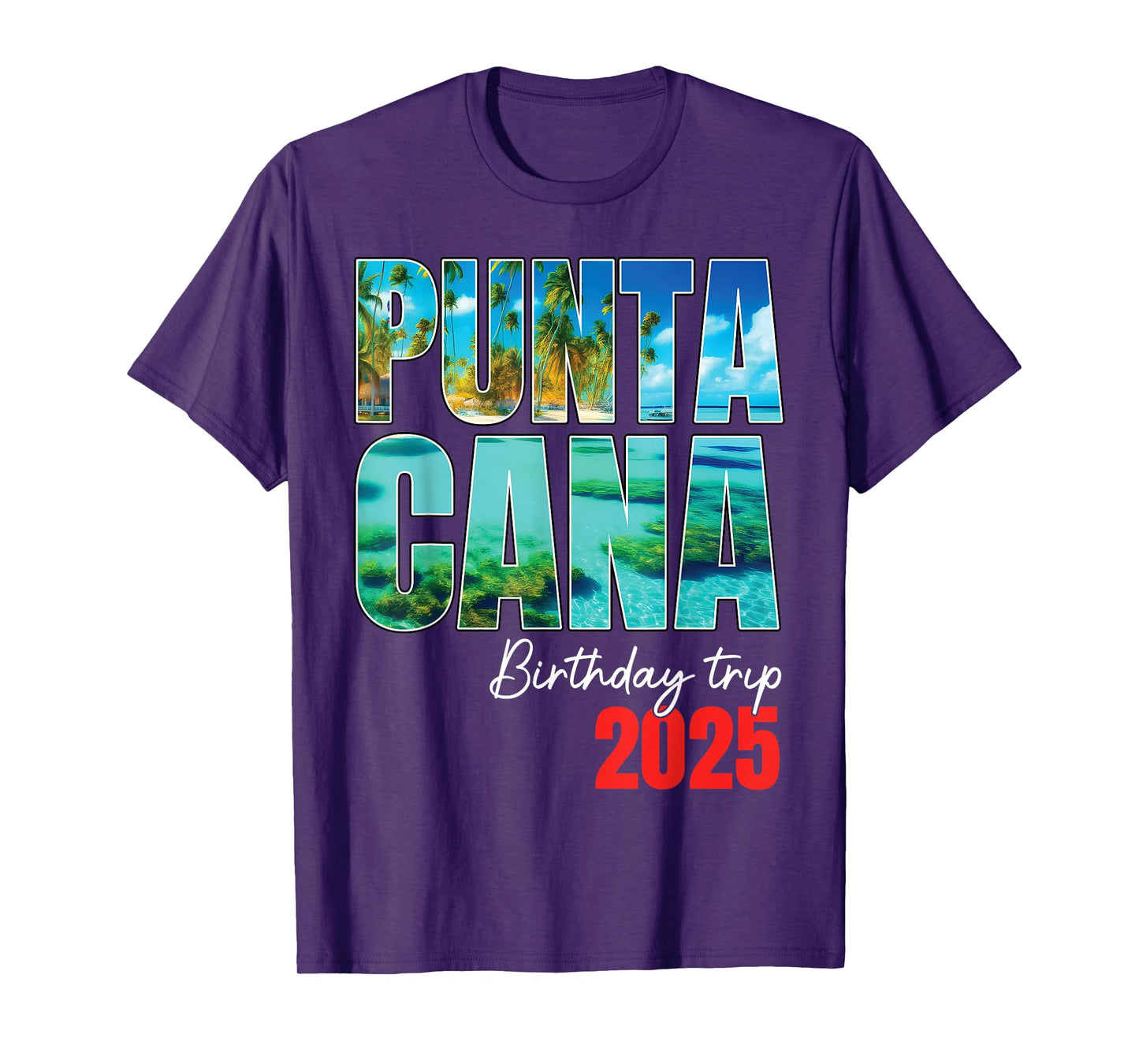 Punta Cana Birthday Trip 2025 Dominican Party Cruise Crew T-Shirt