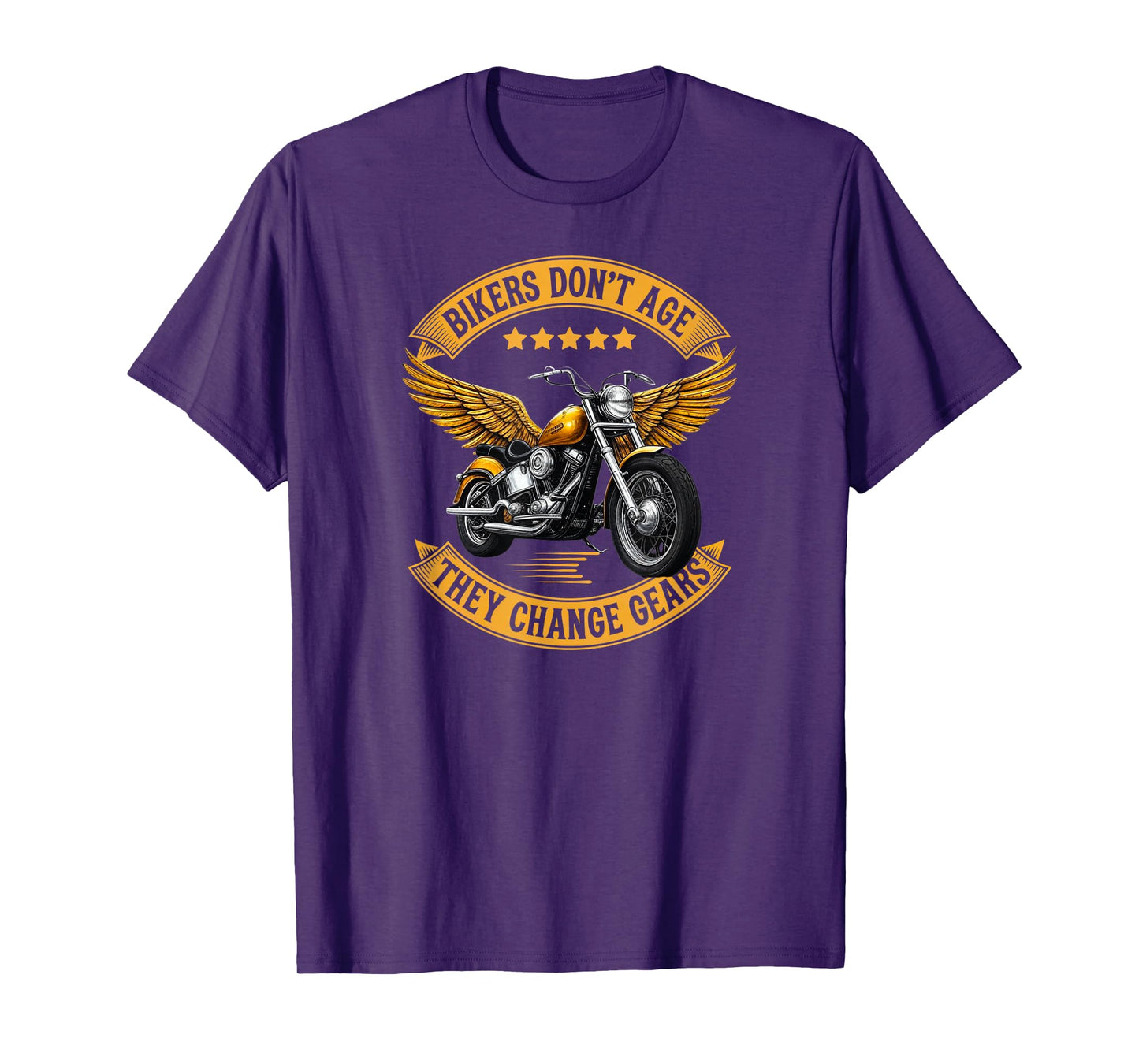 Bikers Don’t Age They Change Gears Motorcycle T-Shirt