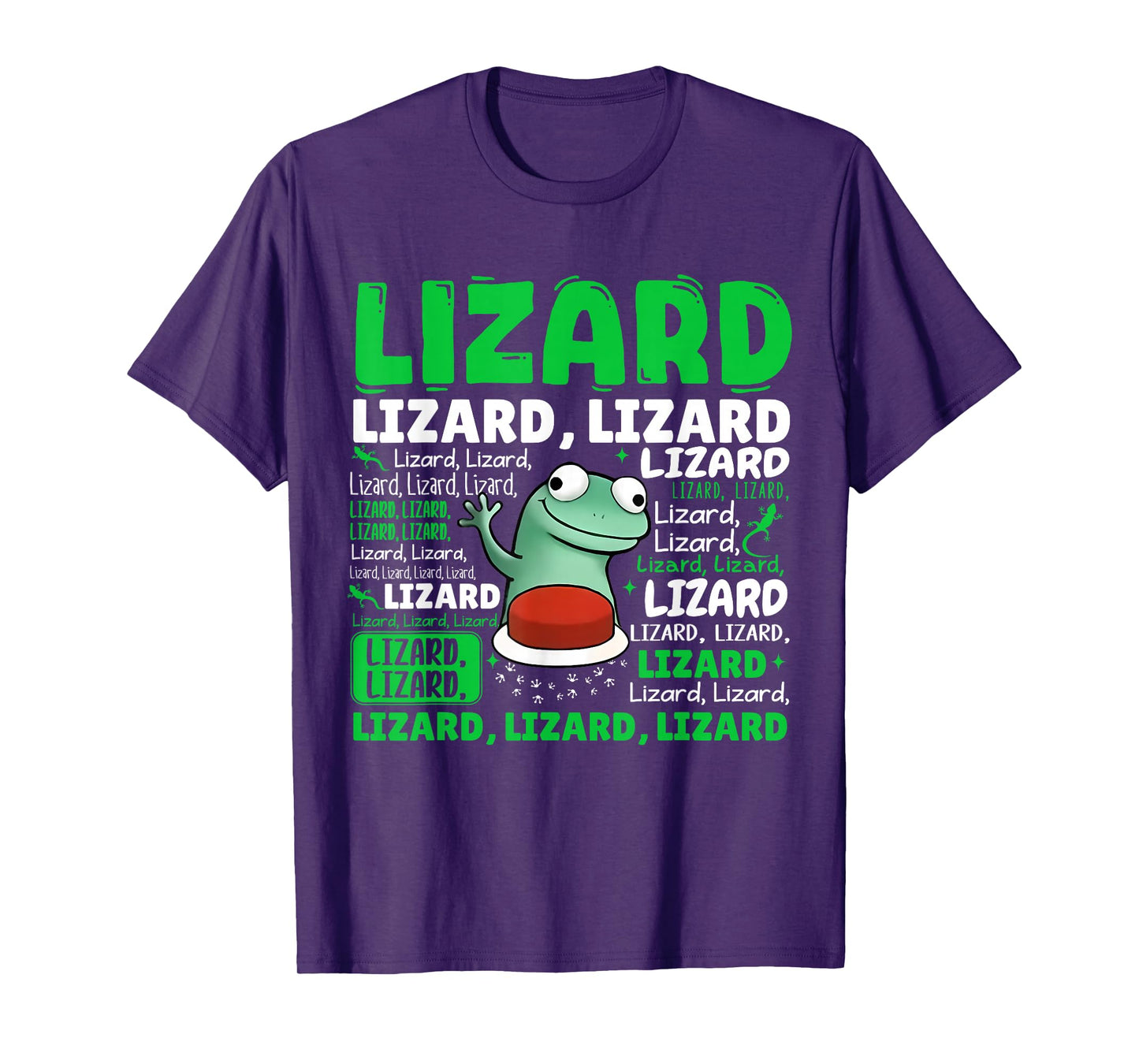 Funny Lizard Button T-Shirt