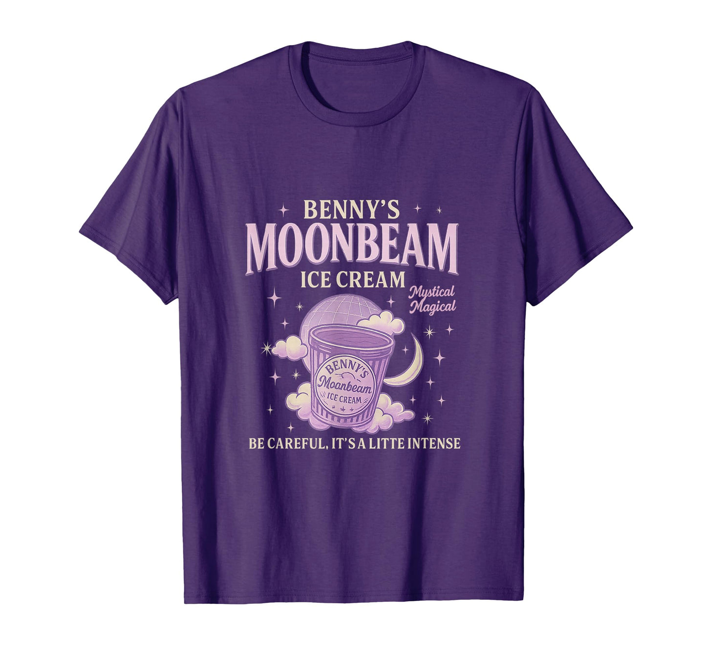 Vintage Moonbeam Ice Cream Truck Retro Double Scoop Popsicle T-Shirt