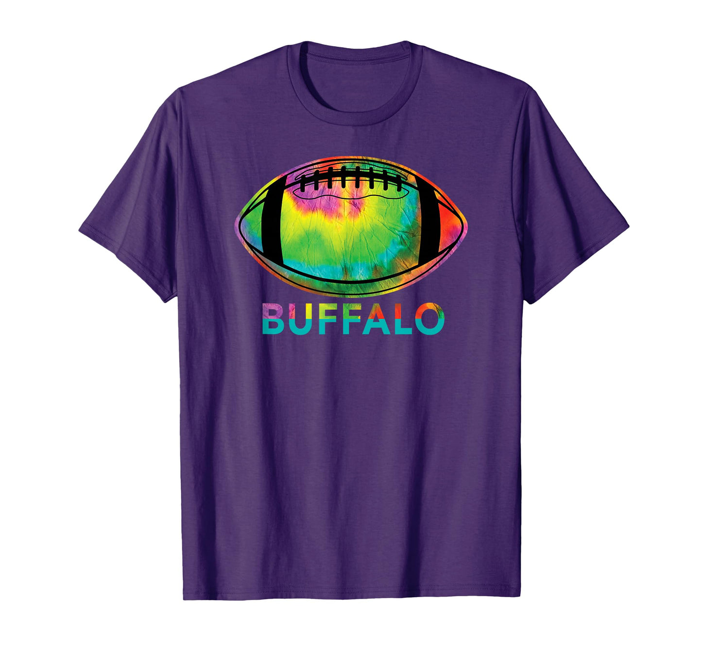 Tie Dye Football Buffalo T-Shirt