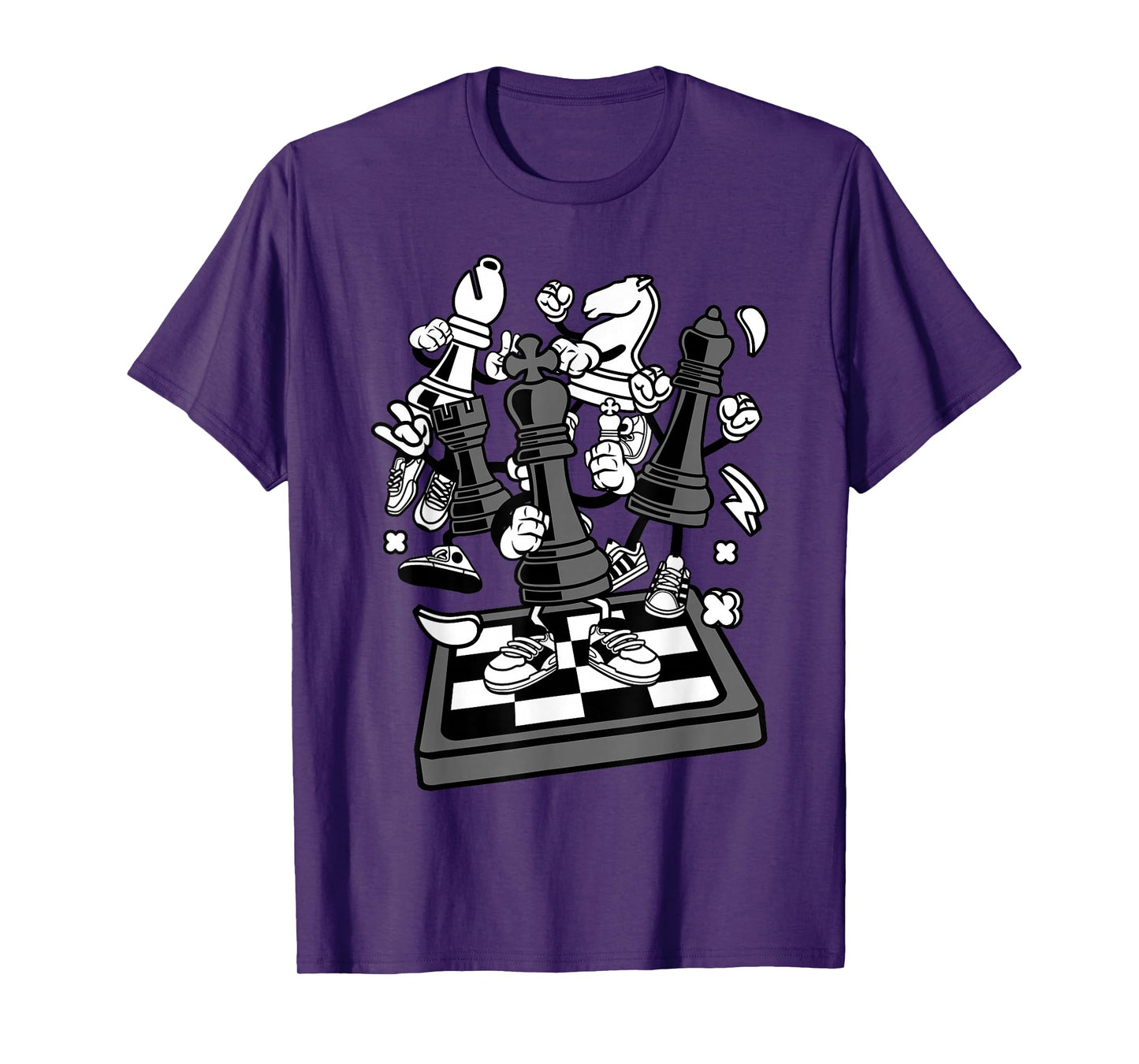 Comic Figure | Chess Player Chess Board T-Shirt