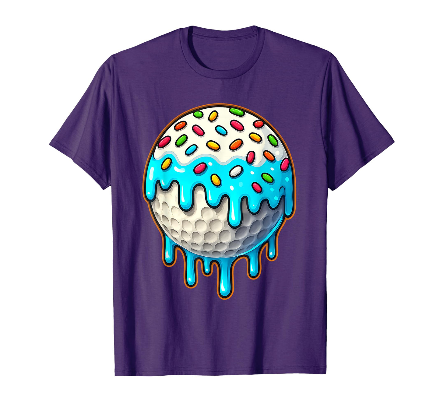 Golf Ice Cream Drip For Boys Men Women Kids Graphic T-Shirt