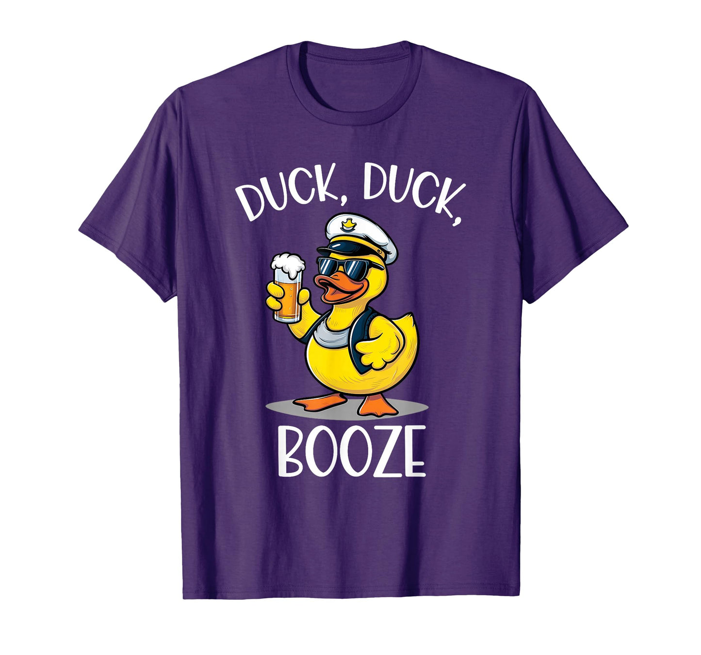 Duck Duck Booze Funny Cruise Rubber Duck Beer Drink Package T-Shirt