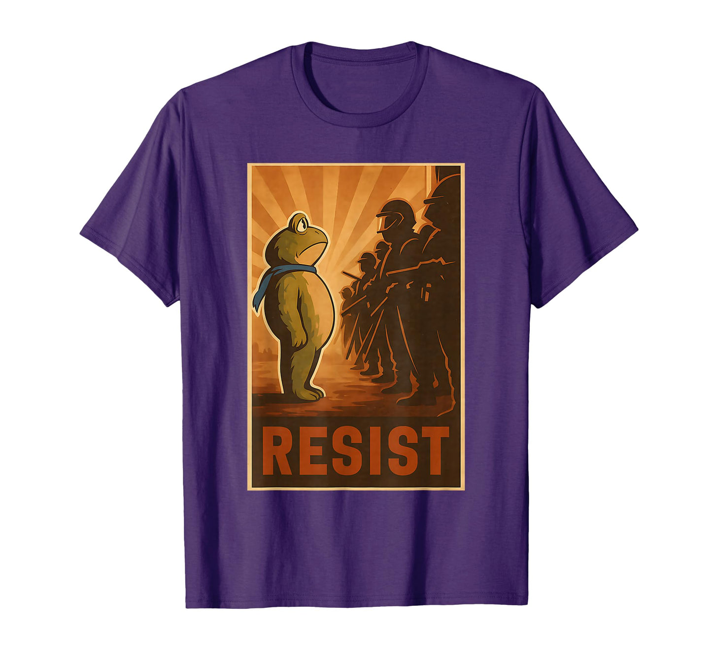 Retro Vintage Portland Frog Protest for Men Women T-Shirt