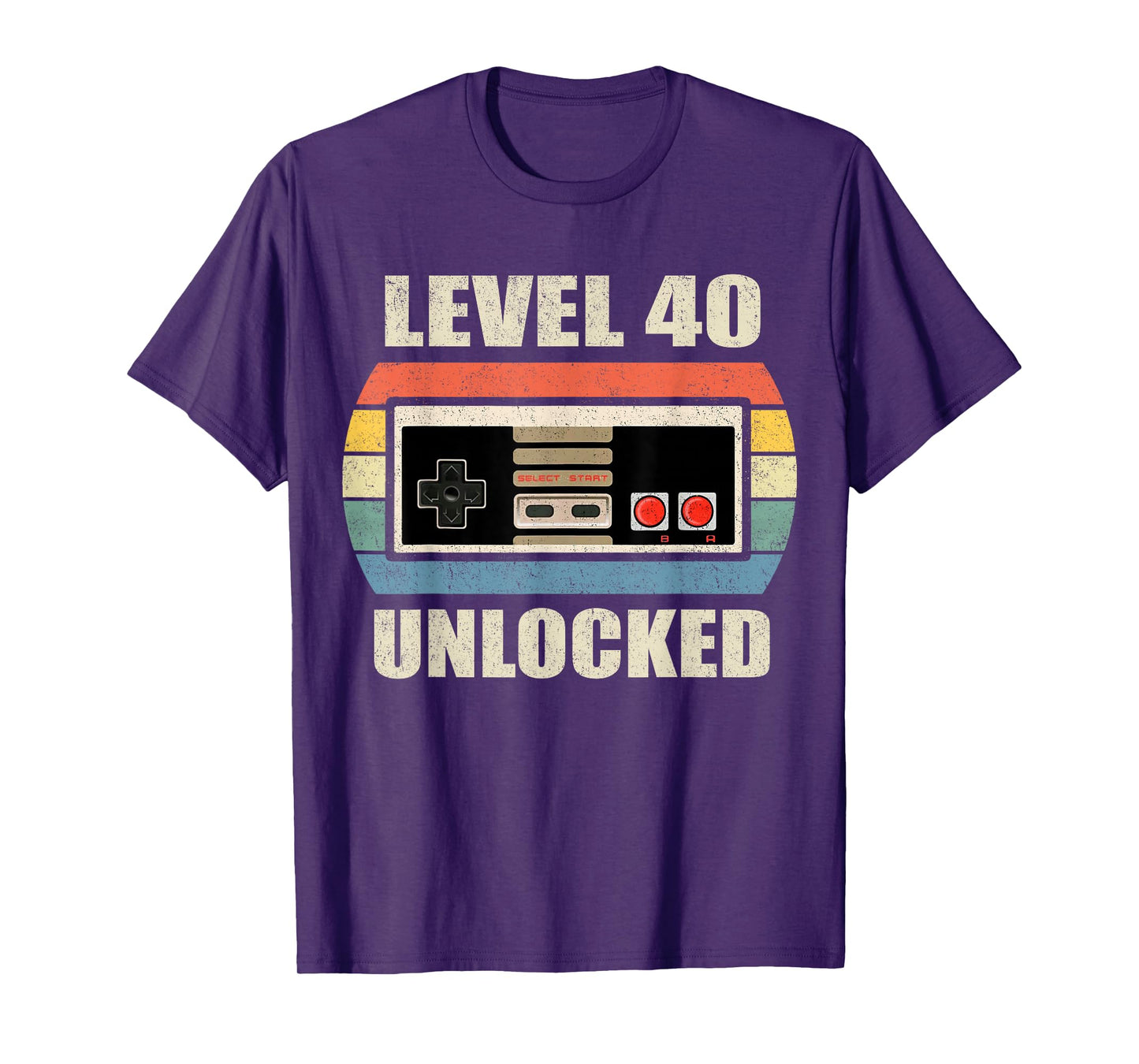 Unlocked Level 40 Birthday Men Women Video Game Controller T-Shirt