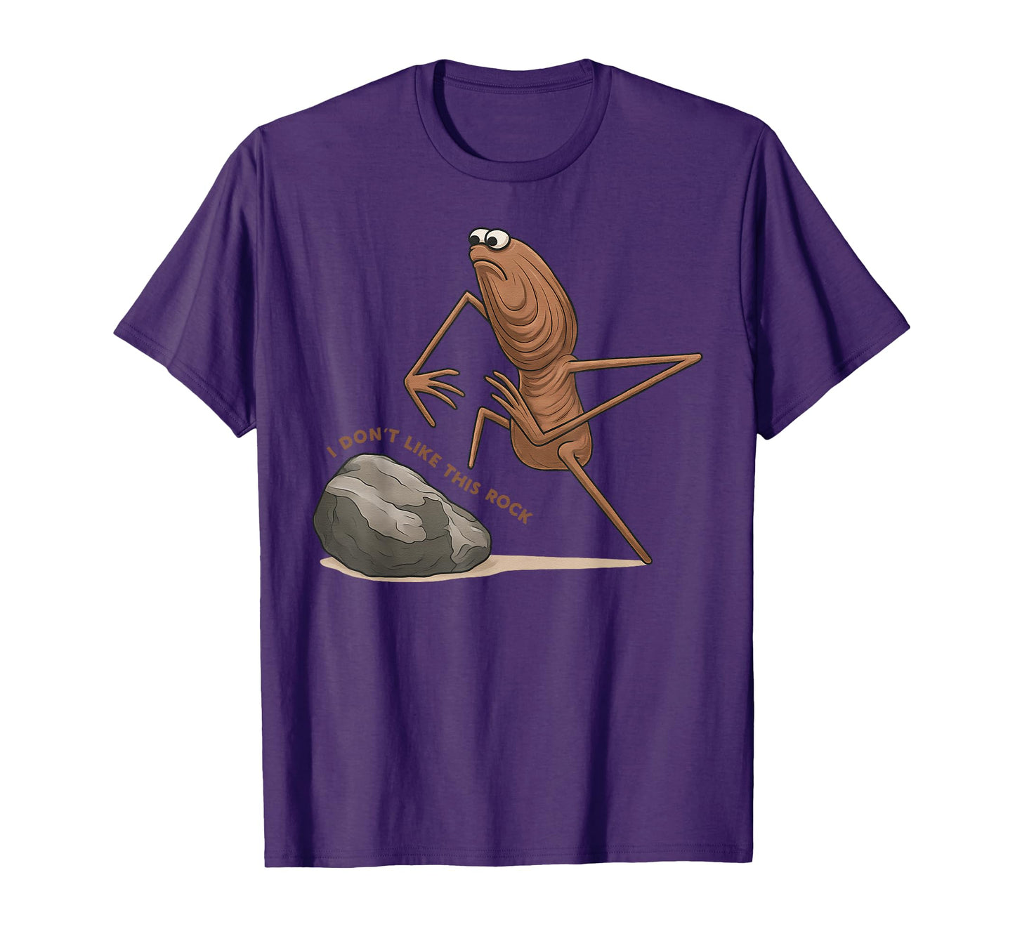 Funny Marcus The Worm I Don't Like This Rock Meme T-Shirt
