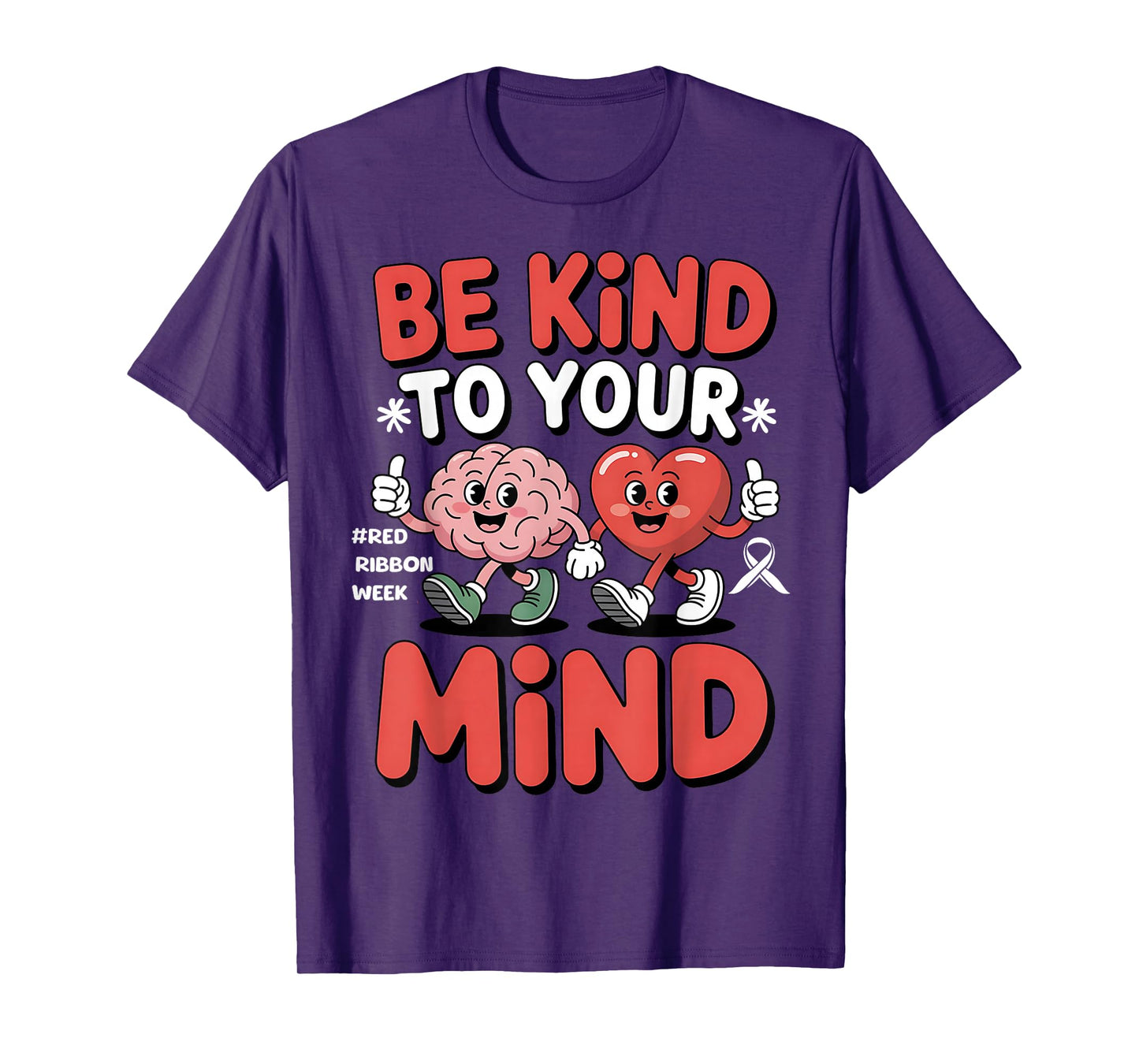 Kids in October We Wear Red Ribbon Week Awareness Cute T-Shirt