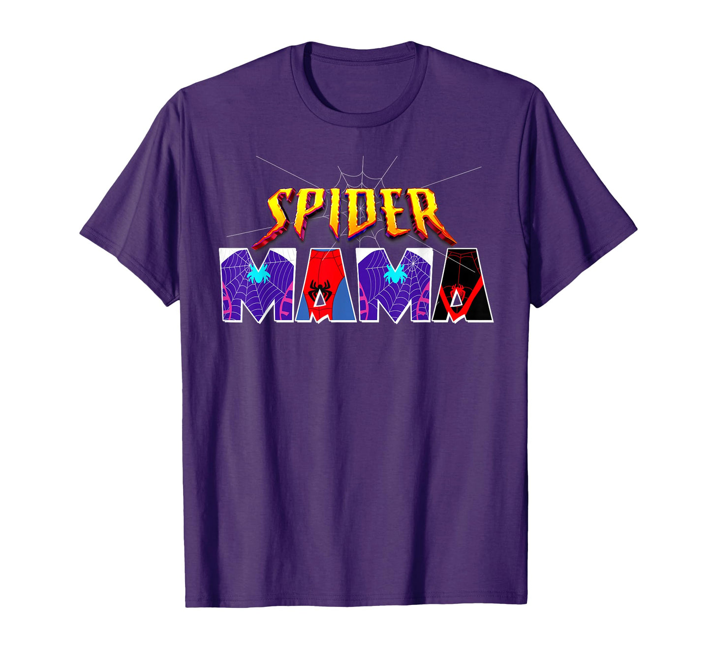 Spider Mama Mother's Day Shirt Matching Birthday & Halloween T-Shirt