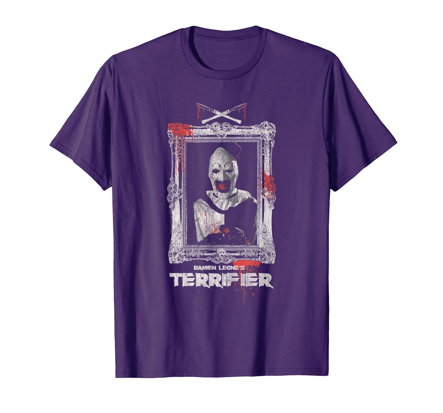Terrifier Art The Clown Bloody Fancy Frame Horror Movie T-Shirt