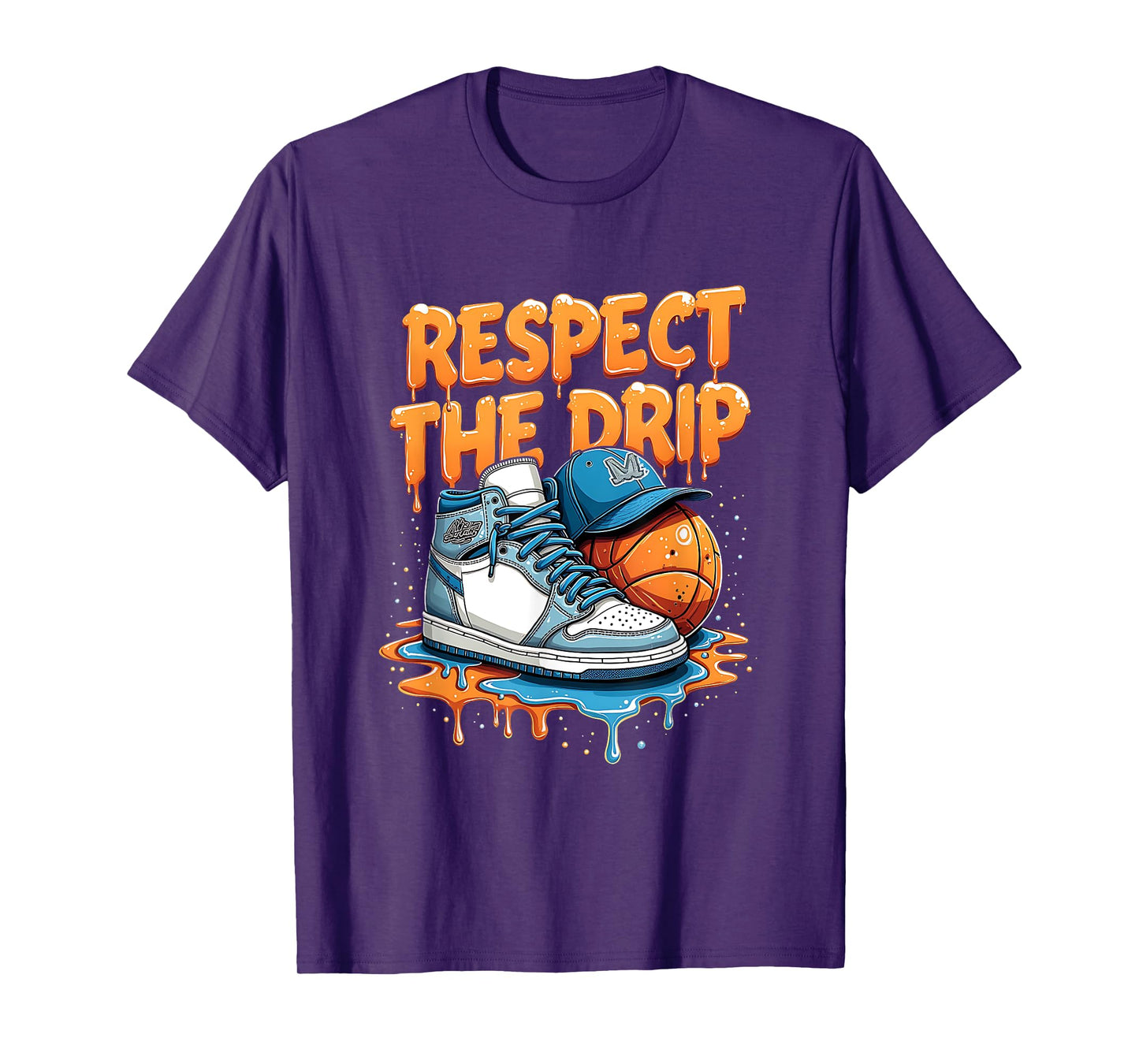 Respect the Drip Sneaker Swag Basketball Street Style T-Shirt