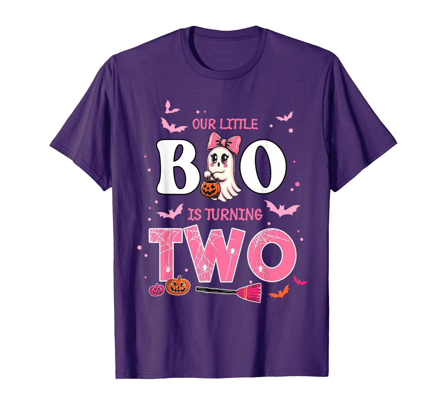 Our Little Boo is Turning Two 2nd Birthday Outfit Girl T-Shirt