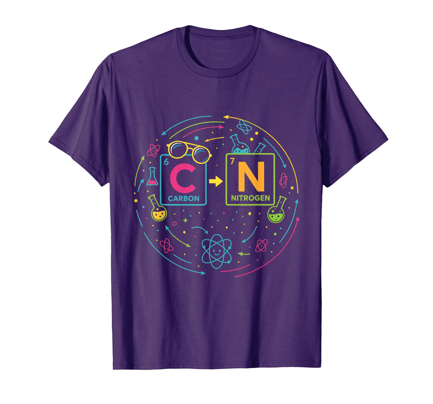 Funny 6 7 Science Chemistry Teacher Periodic Table Meme T-Shirt
