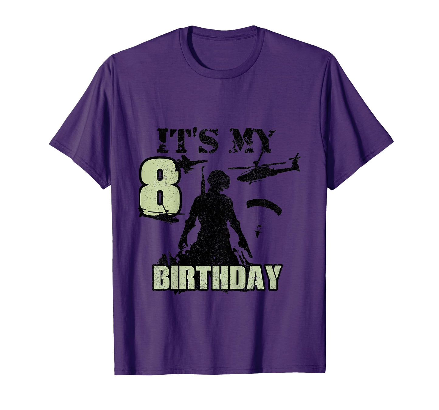 8 Year Old Call Of Theme It's My Birthday Gift Boys Girls T-Shirt