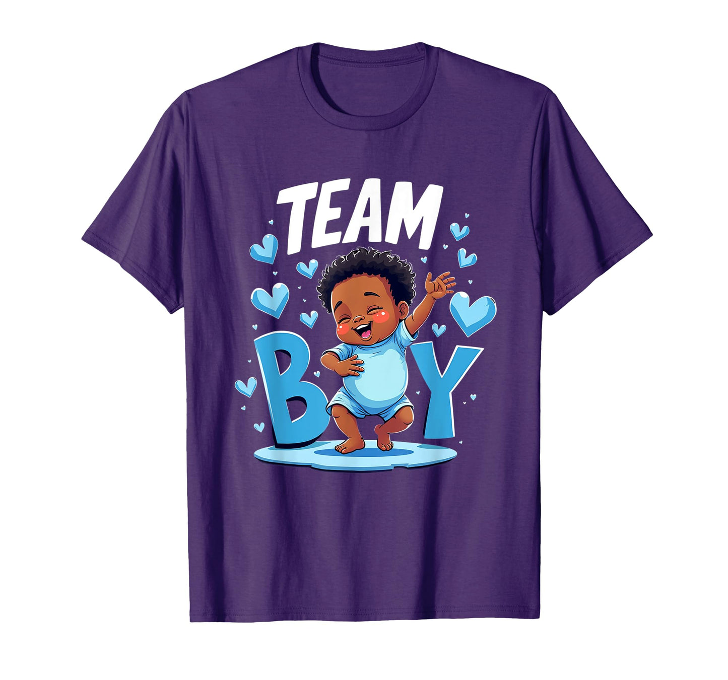 Team Boy Design Gender Reveal New Baby Boy T-Shirt