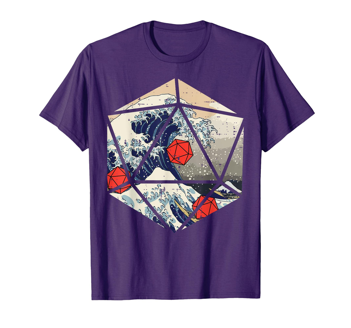 RPG Japanese Great Wave Gamer Men Boys Kids T-Shirt