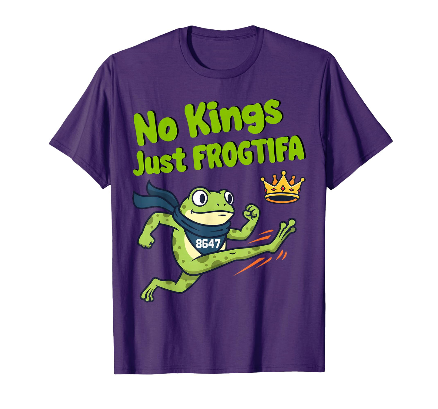Portland Frog No Kings Just FROGTIFA 8647 Nope Crown Funny T-Shirt