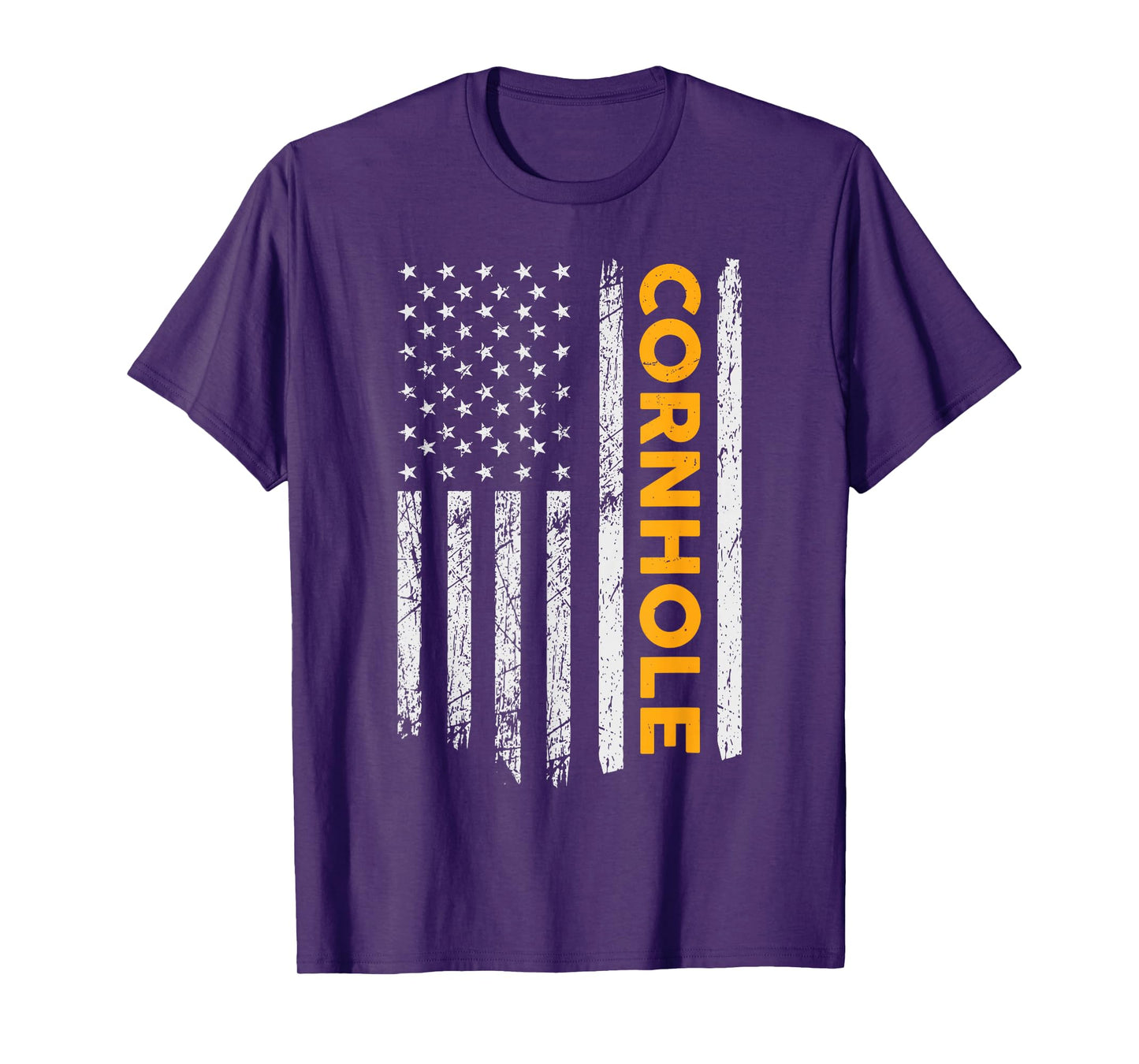 Cornhole US Flag Cornhole Game Lovers Gift Men women T-Shirt