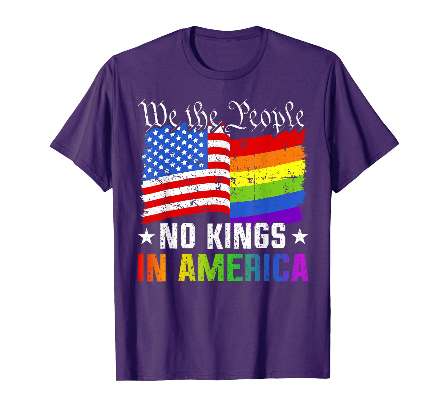 No Kings In America We The People Political Shirt Men Women T-Shirt