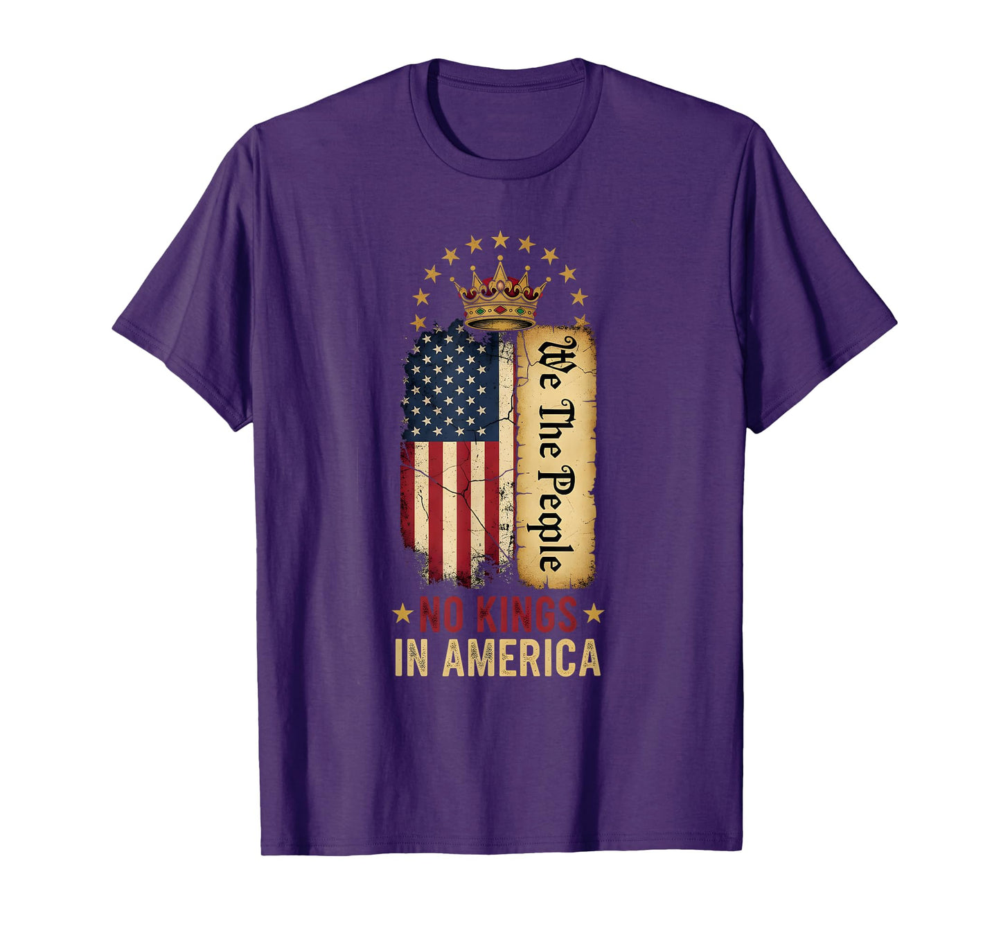 No Kings in America Democracy We The People Patriotic T-Shirt